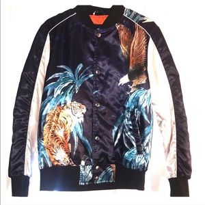 Tropical bomber jacket